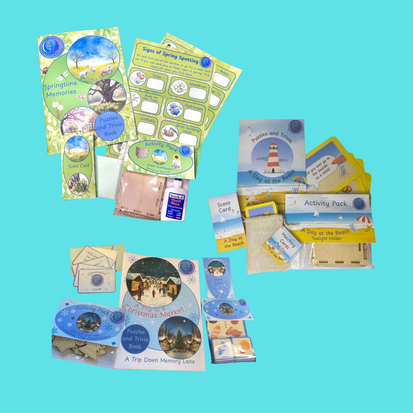 Quarterly Reminiscence Activity Box – Dementia-Friendly Subscription
