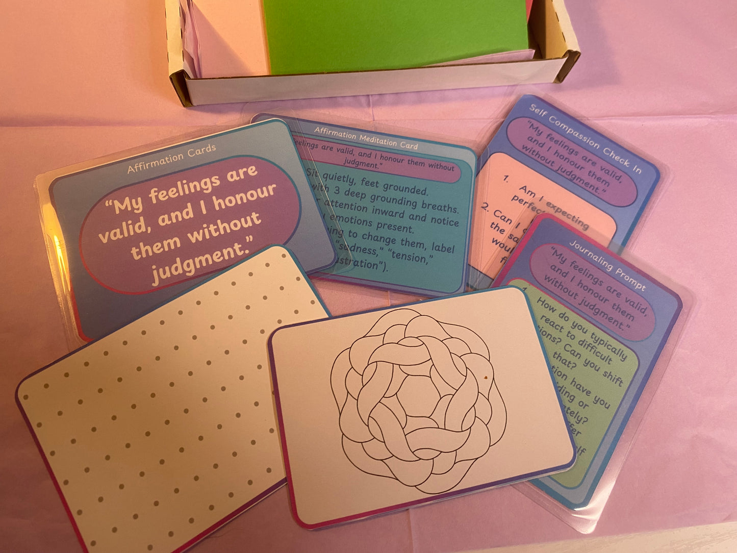Mental Health & Well-Being Affirmation Card Kits