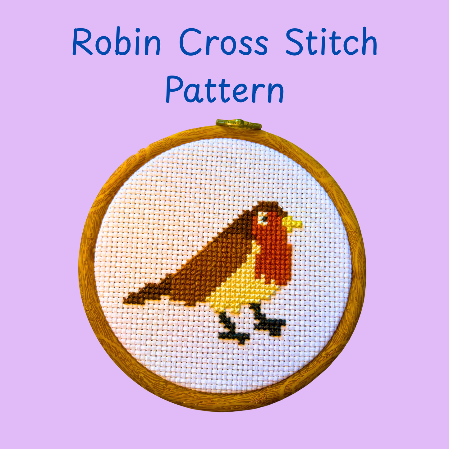 Robin Cross Stitch Pattern (Digital Download)
