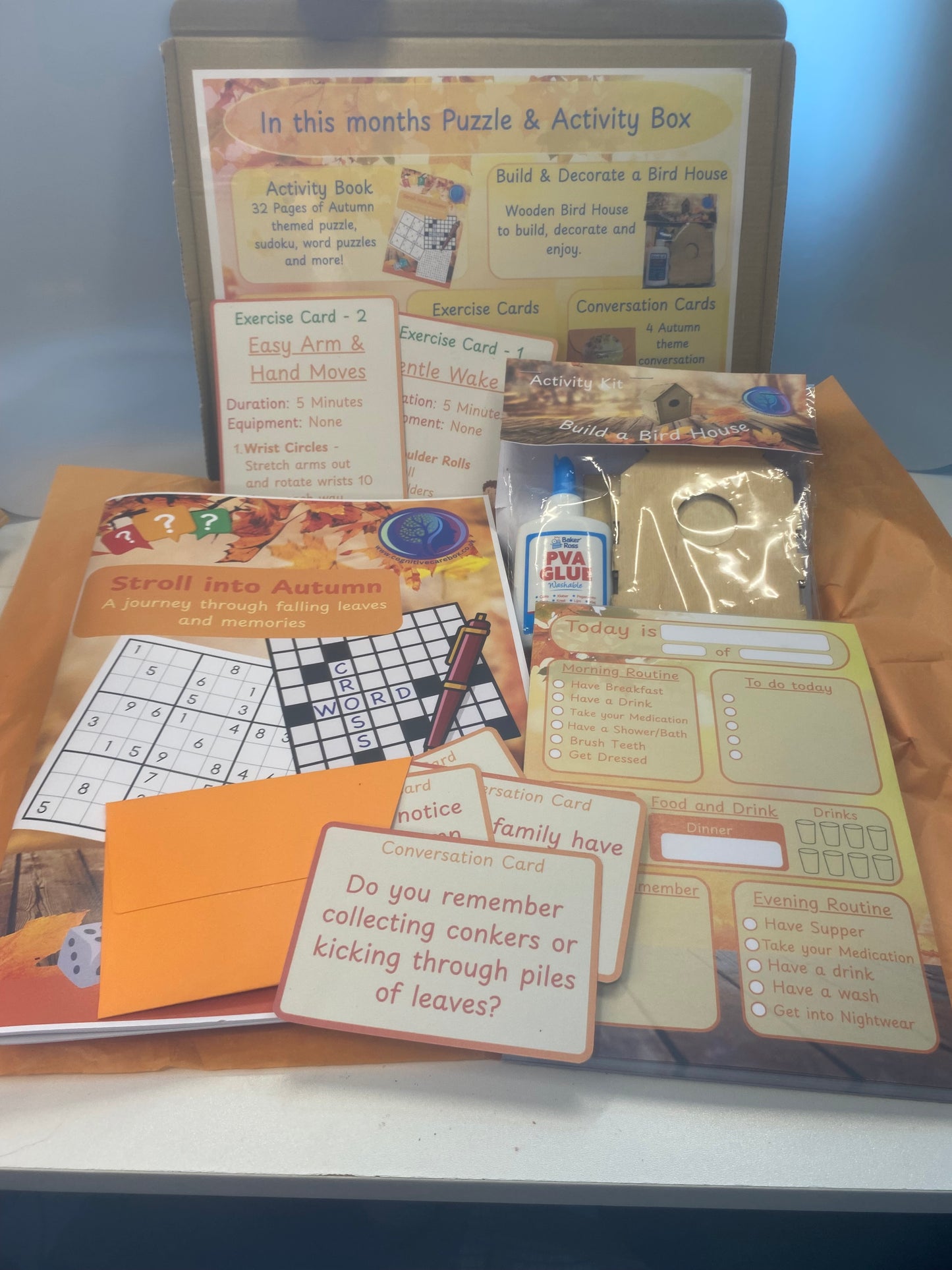 Autumn Puzzle and Activity Dementia Care Box