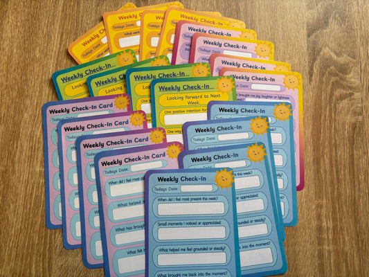 Weekly Check in Card refill