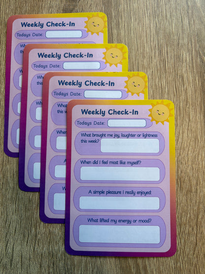 Weekly Check in Card refill